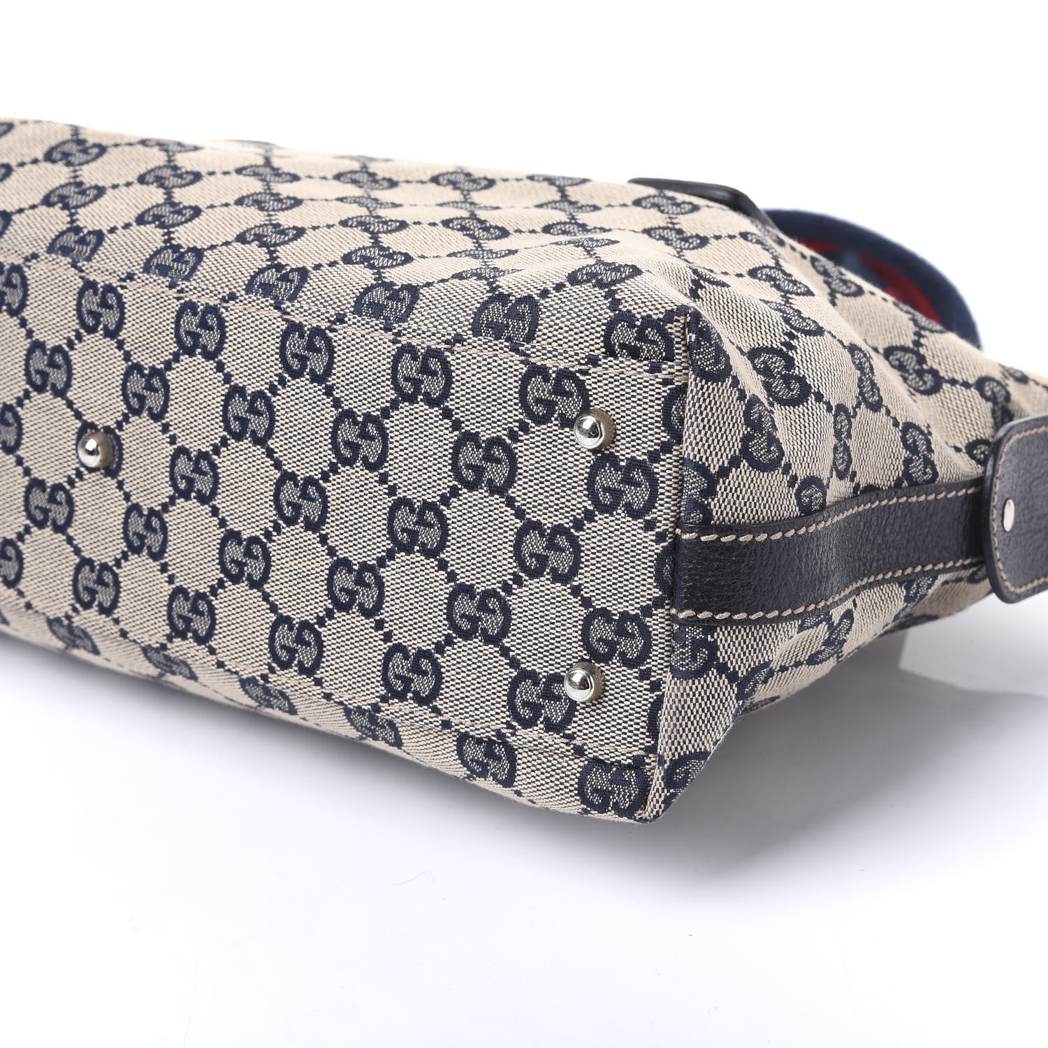 Gucci GG Monogram Web Pop Tote Navy 9 of 9