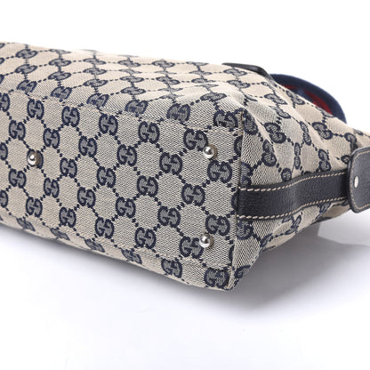 Gucci GG Monogram Web Pop Tote Navy 9 of 9