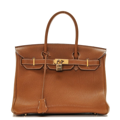 Hermes Togo Birkin 30 Gold 1 of 23