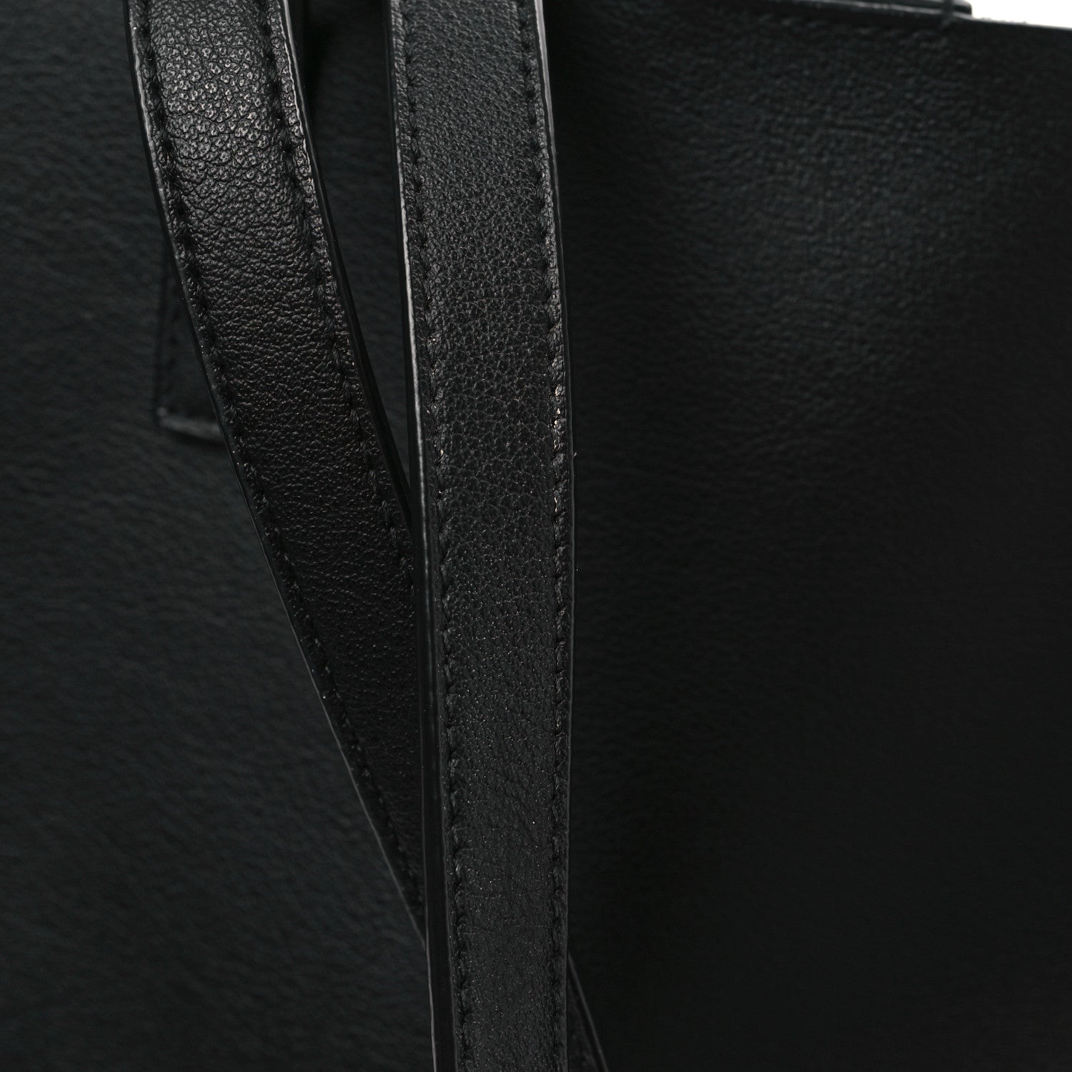 Saint Laurent Calfskin Large Shopping Tote Black 11 of 12