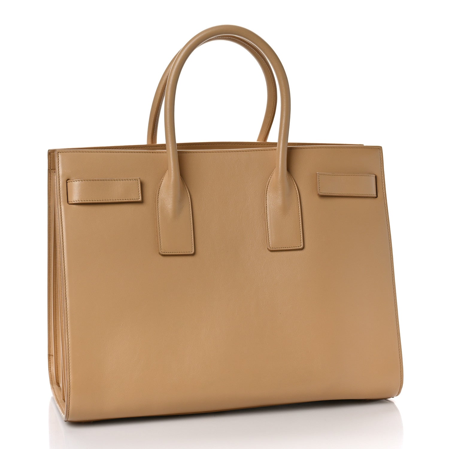 Saint Laurent Calfskin Large Sac de Jour Carryall Natural 3 of 9