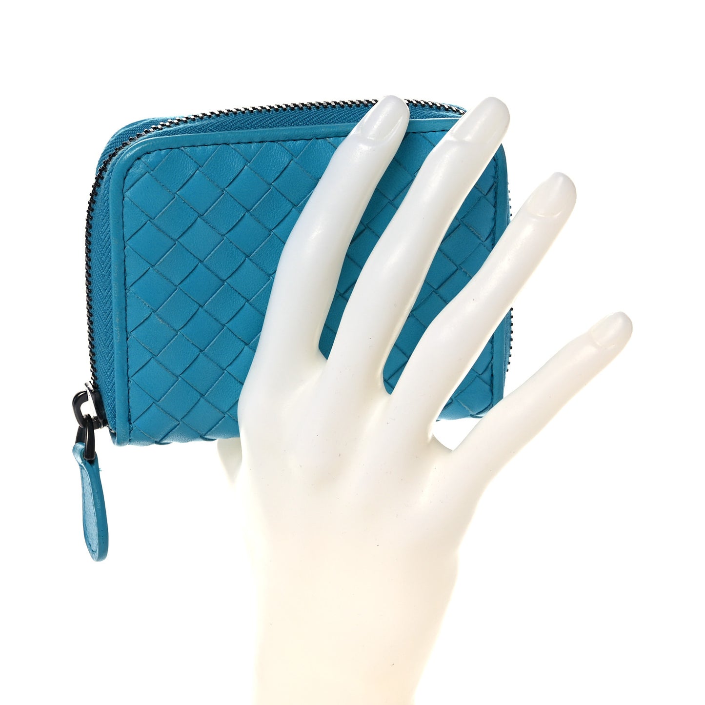 Nappa Intrecciato Zip Around Wallet Canard