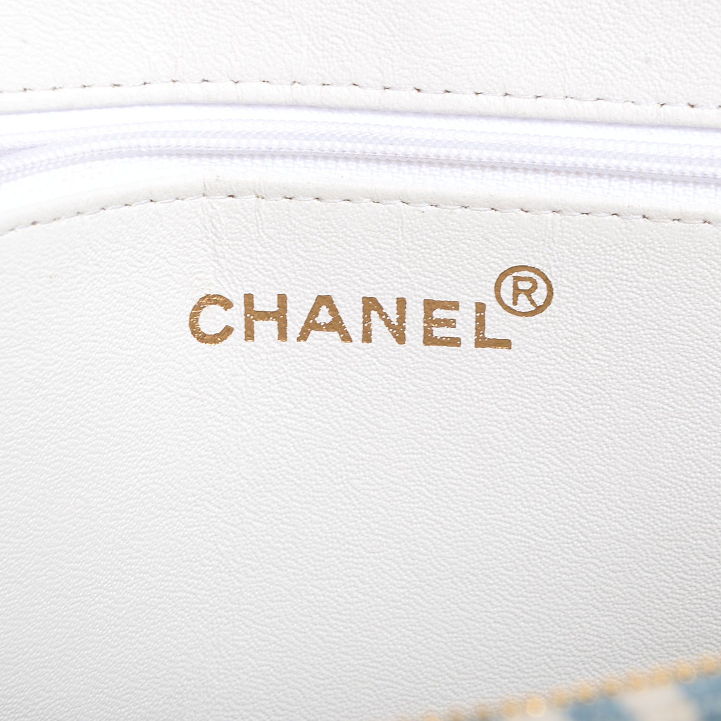 Denim Striped Shoulder Bag