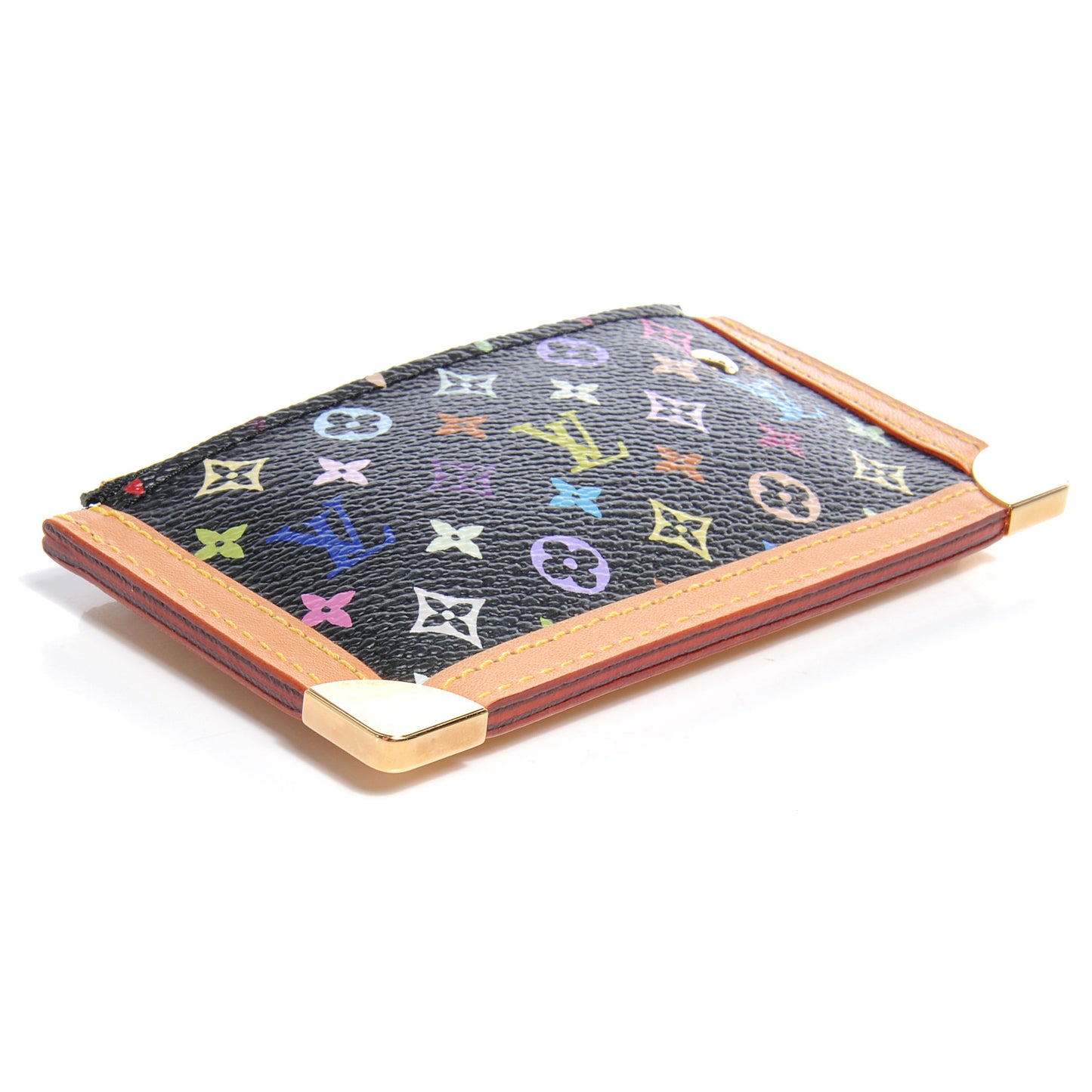 Monogram Multicolor Key Pouch Black