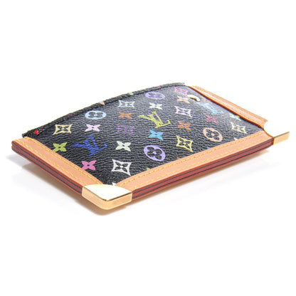 Louis Vuitton Monogram Multicolor Key Pouch Black 4 of 7