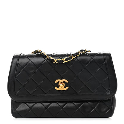 Chanel Lambskin Quilted Small Single Flap Black 1 of 11
