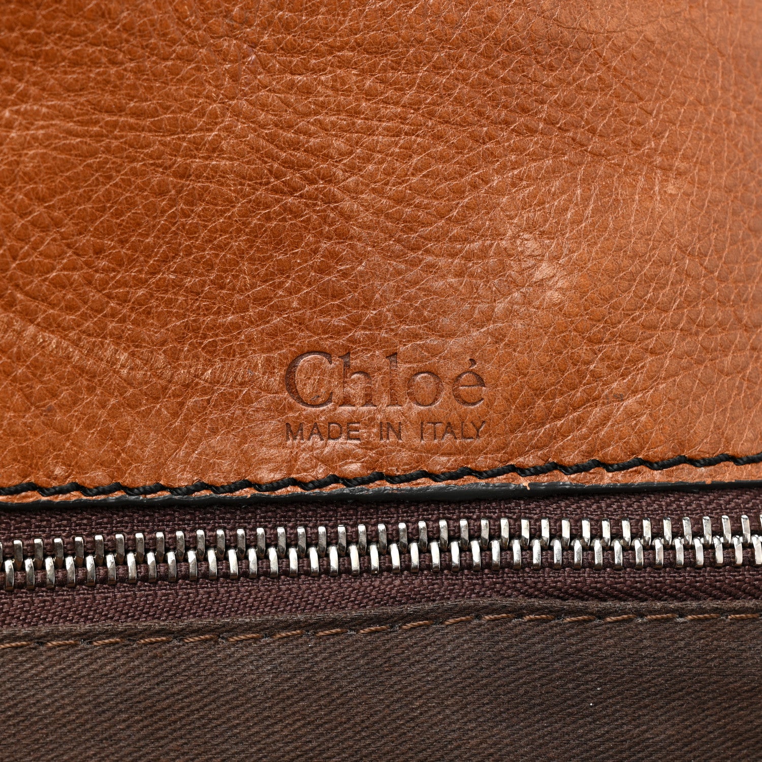 Chloe Calfskin Edith Dome Bowler Muscade 6 of 22