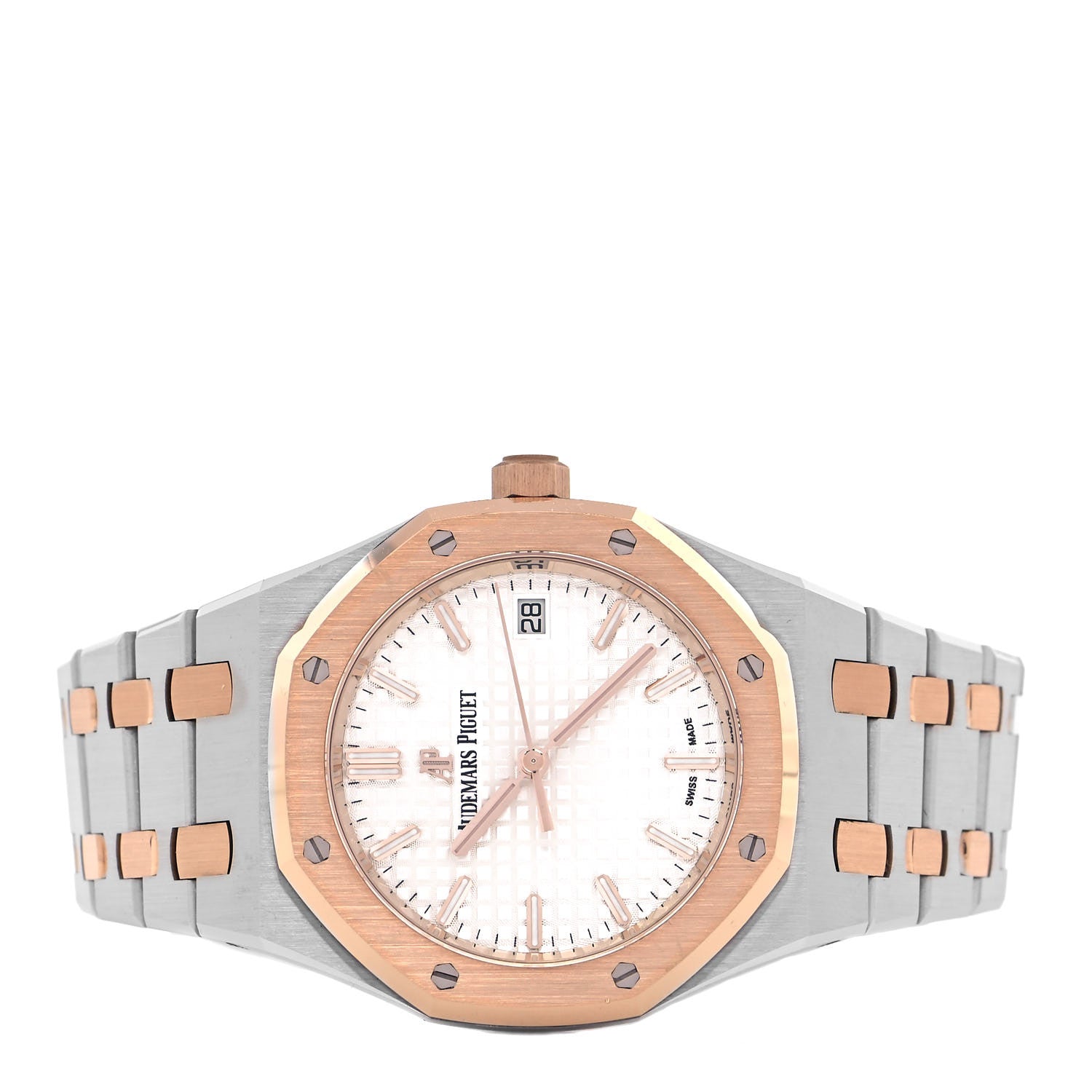 Audemars Piguet Stainless Steel 18K Rose Gold 34mm Royal Oak Automatic Watch 77350SR.OO.1261SR.01 2 of 5
