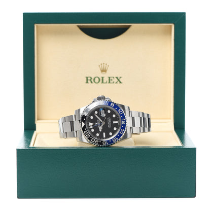 Rolex Stainless Steel 40mm Oyster Perpetual Date GMT Master II Batman Watch Black 116710BLNR 6 of 6