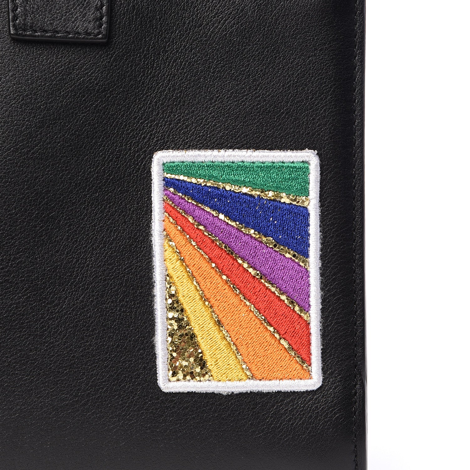 Saint Laurent Calfskin Patchwork Baby Sac De Jour Black Multi 8 of 12