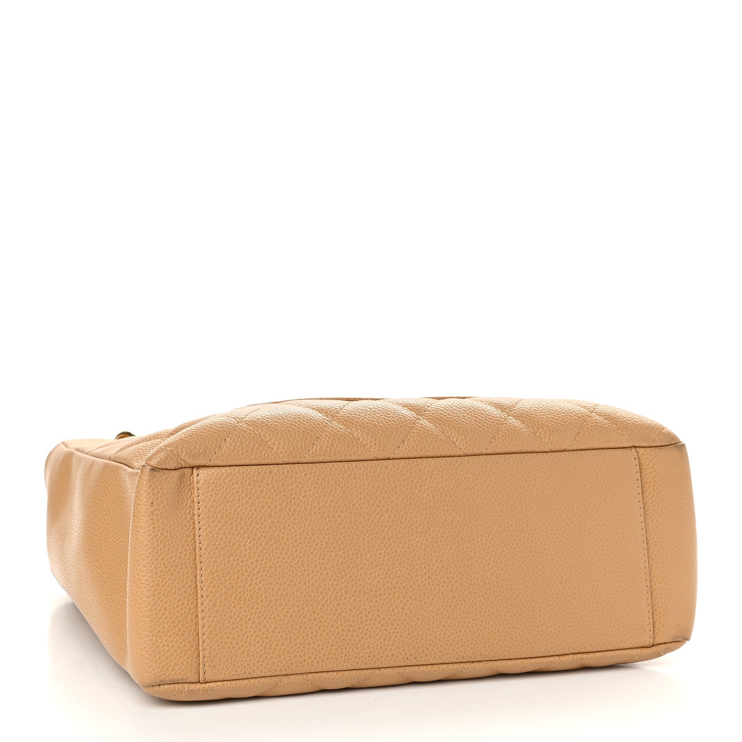 Chanel Caviar Quilted Petit Shopping Tote PST Beige 4 of 9