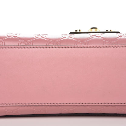 Gucci Guccissima Signature Medium Padlock Shoulder Bag Rose Baby Candy 10 of 12
