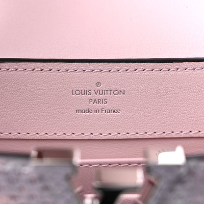 Louis Vuitton Metallic Lizard Mini Capucines Pink Purple 6 of 9