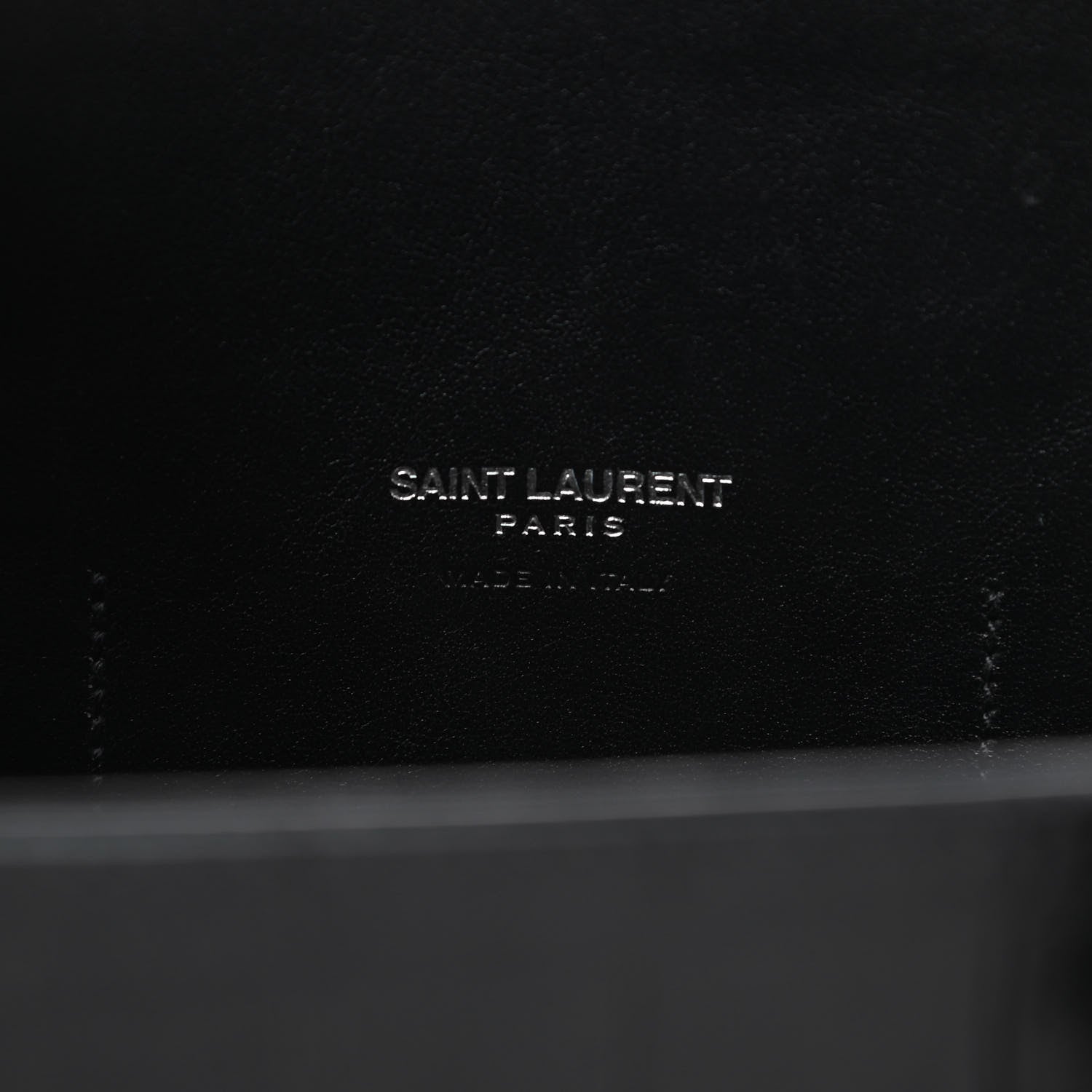 Saint Laurent Calfskin Crocodile Embossed Small Sac de Jour Black 6 of 12