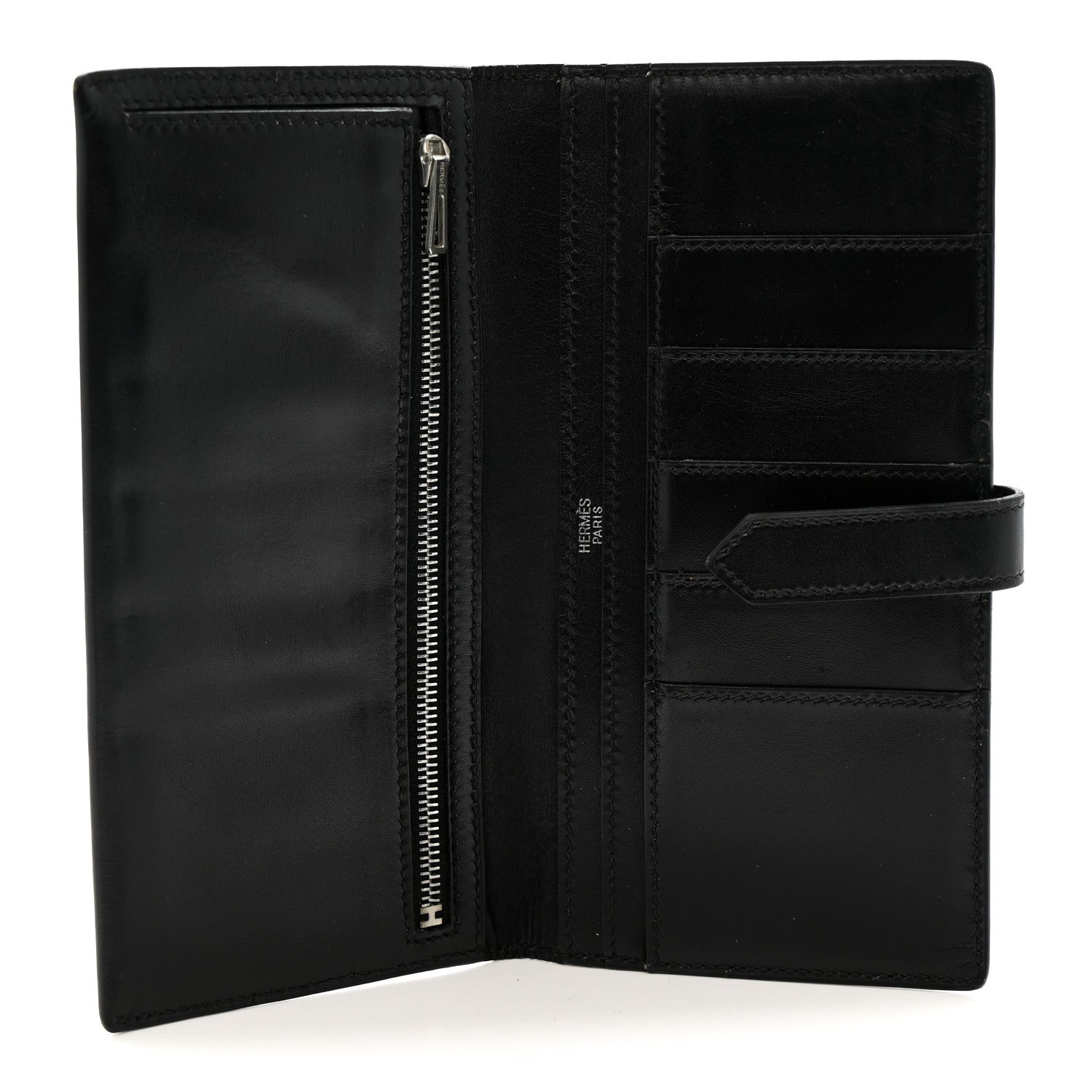 Hermes Box Bearn Gusset Wallet Black 5 of 8