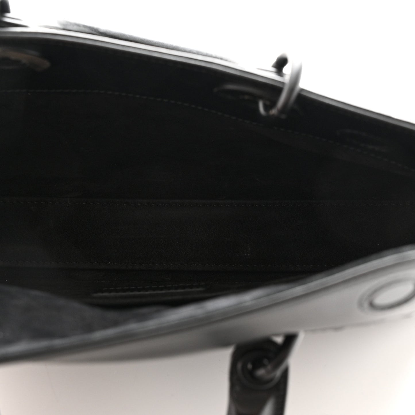 Calfskin Cannage Diamond Medium Lady D-Joy Black