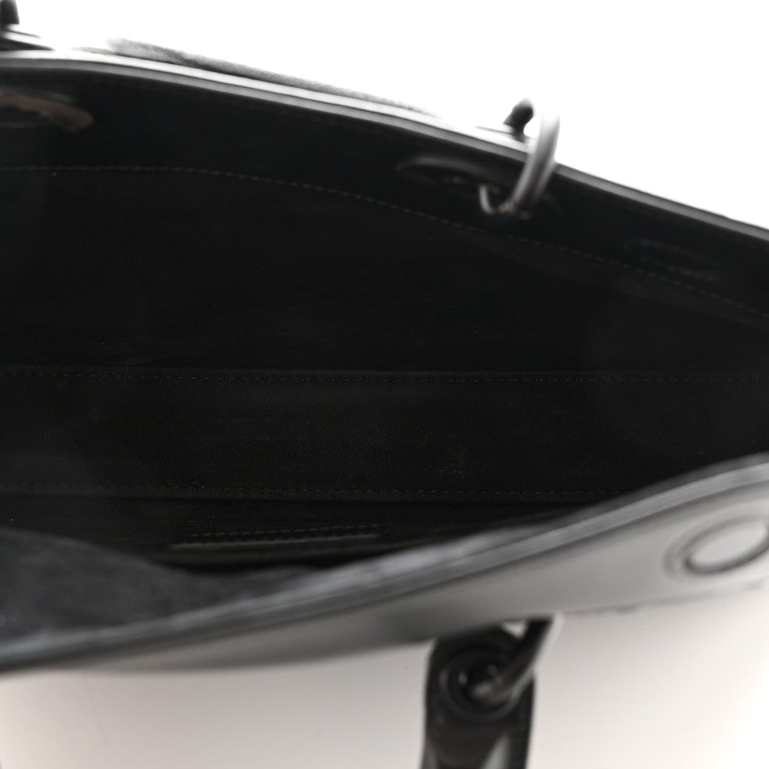 Christian Dior Calfskin Cannage Diamond Medium Lady D-Joy Black 5 of 10