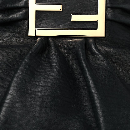 Fendi Crinkled Lambskin Mia Tote Black 9 of 15