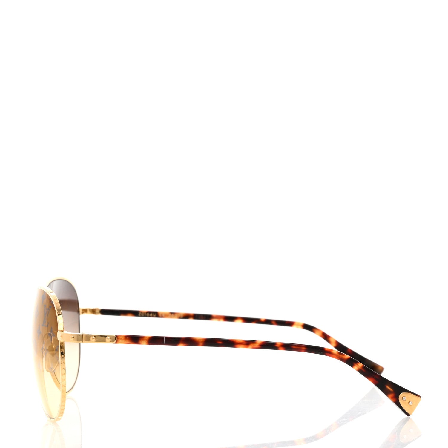 Louis Vuitton Conspiration Pilote Sunglasses Z0164U Gold 3 of 7