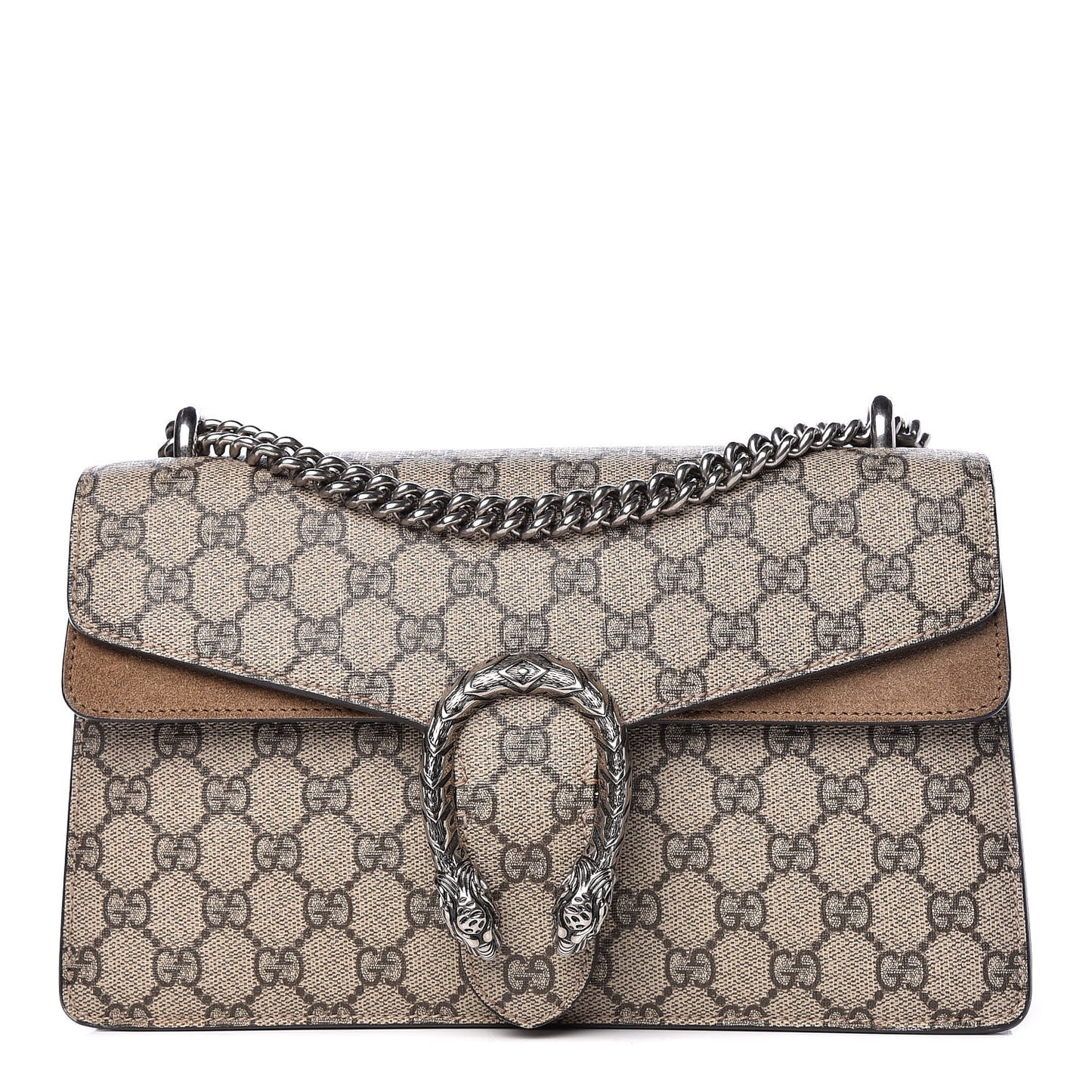 GG Supreme Monogram Small Dionysus Shoulder Bag Taupe