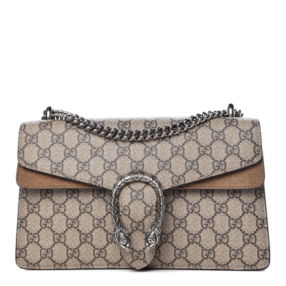 Gucci GG Supreme Monogram Small Dionysus Shoulder Bag Taupe 1 of 14