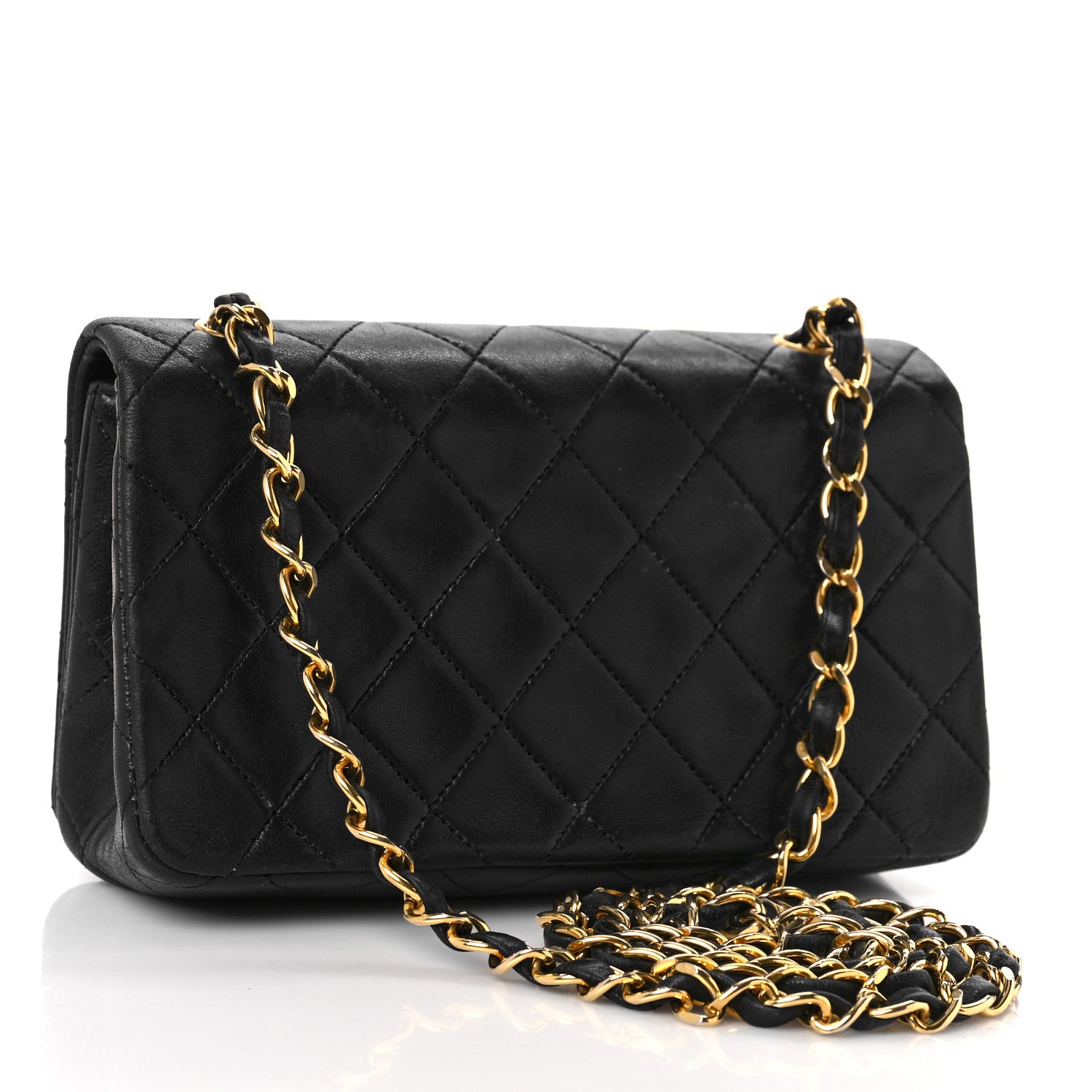 Chanel Lambskin Quilted Small Single Flap Bag Black 3 of 14