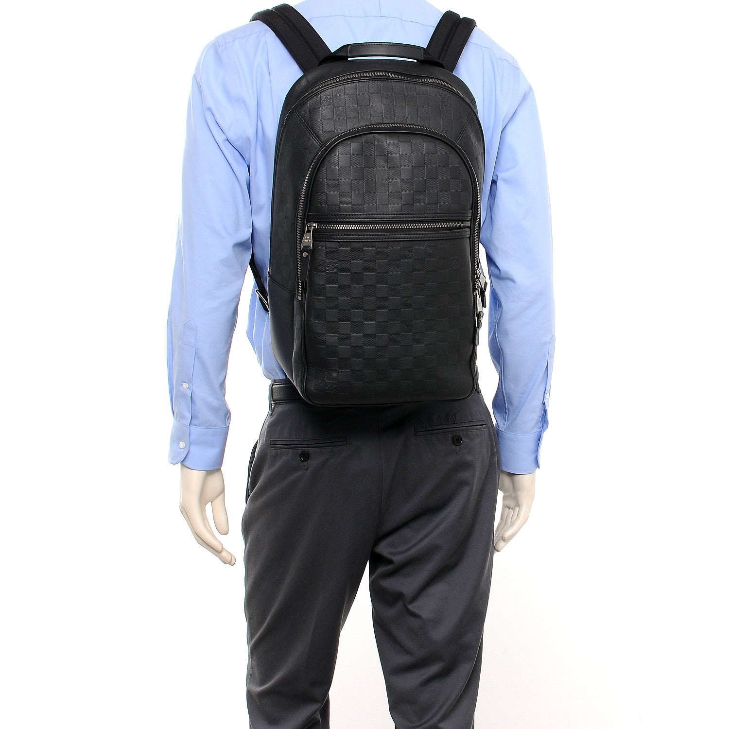 Louis Vuitton Damier Infini Michael Backpack Black 2 of 8