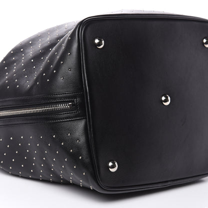 Saint Laurent Calfskin Studded Medium Emmanuelle Bucket Bag Black 9 of 15
