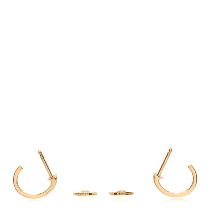 Cartier 18K Yellow Gold Small LOVE Hoop Earrings 3 of 5