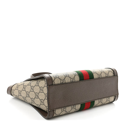 Gucci GG Supreme Monogram Small Ophidia Tote Bag Brown 4 of 12