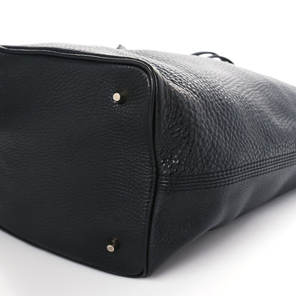 Burberry Grainy Calfskin Medium Susanna Hobo Black 8 of 8