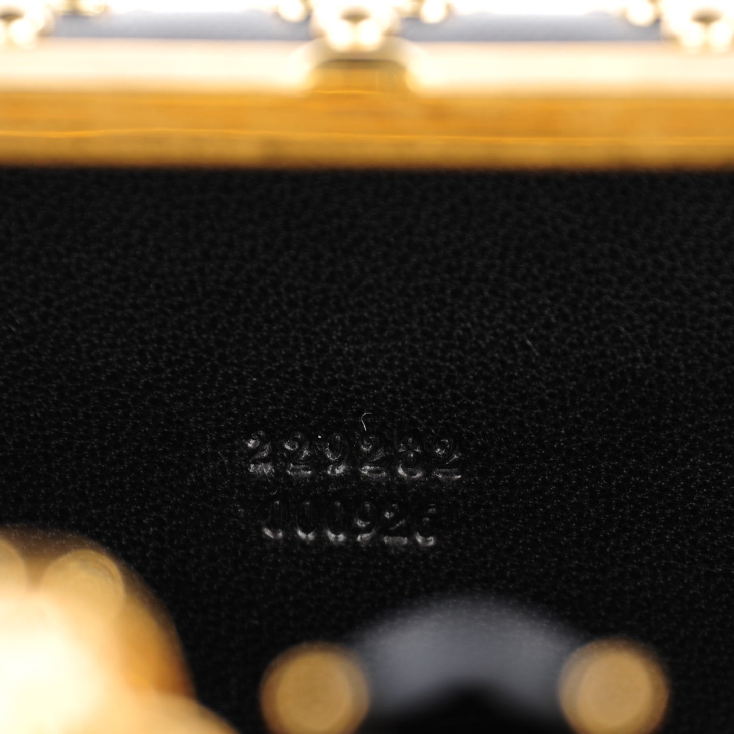 Nappa Studded Long Skull Knuckle Box Clutch Black