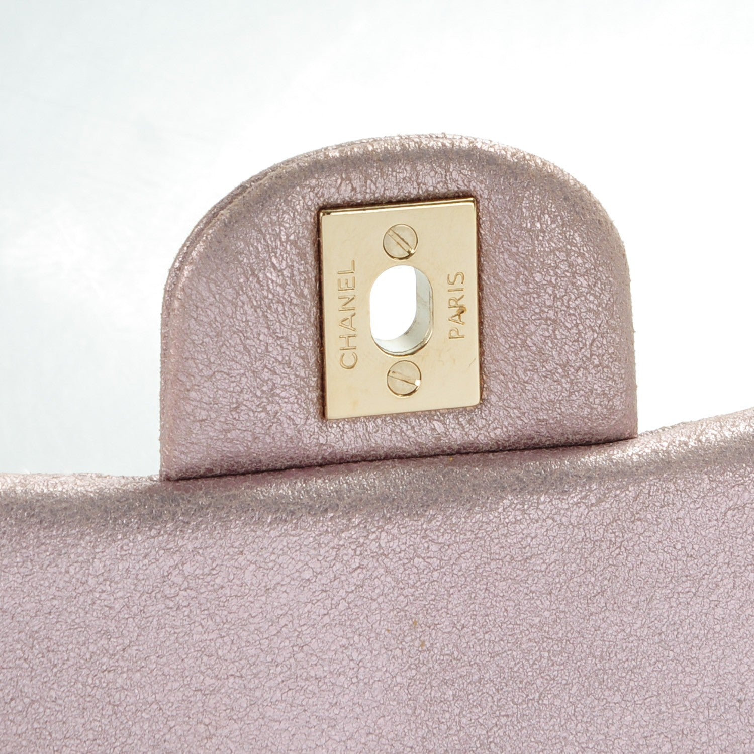 Chanel Metallic Goatskin Quilted Mini Square Flap Pink 5 of 8