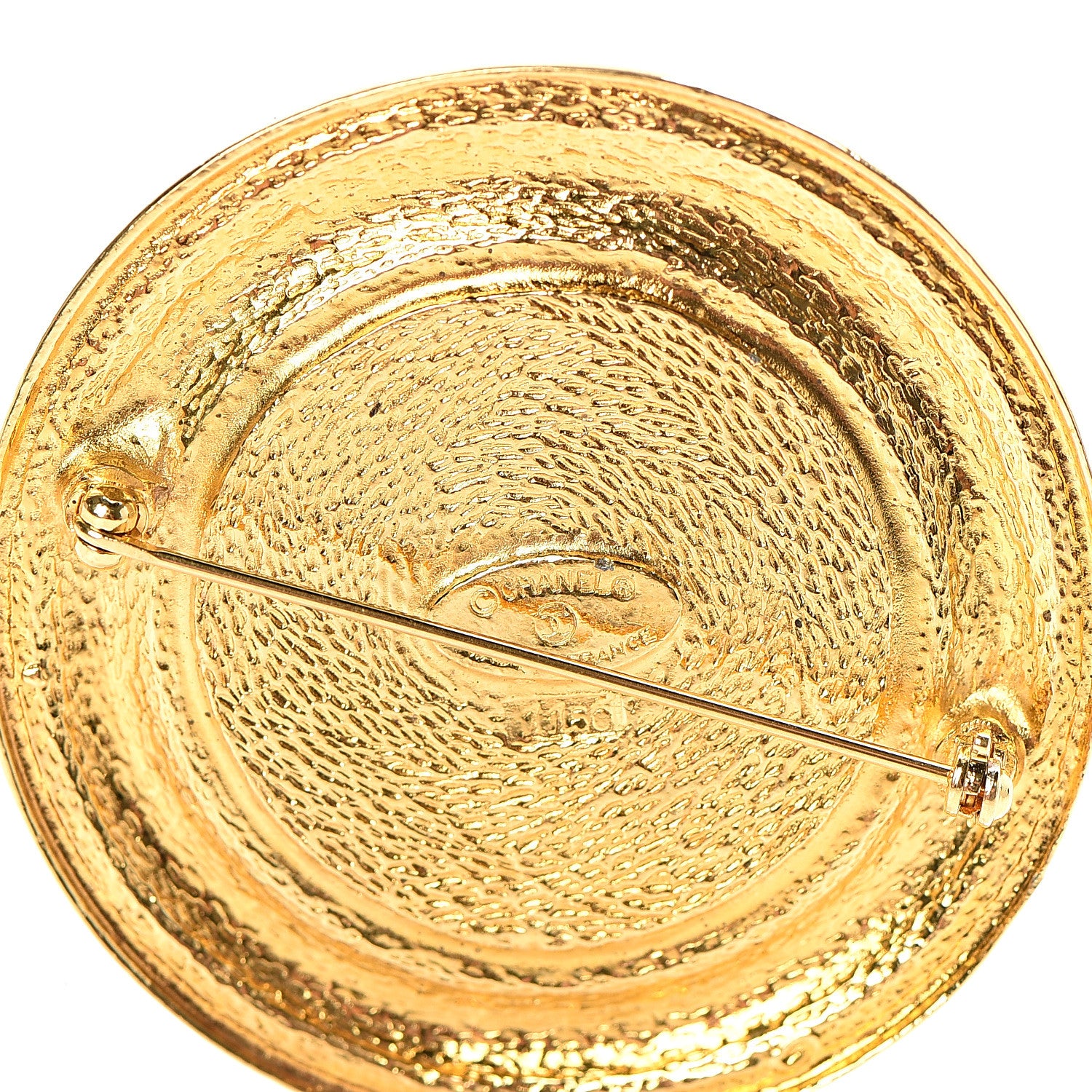 Chanel 31 Rue Cambon Medallion Brooch Gold 4 of 5