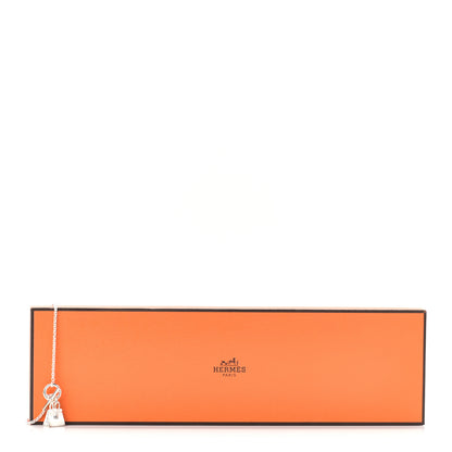 Hermes Sterling Silver Birkin Amulette Pendant Necklace 5 of 5