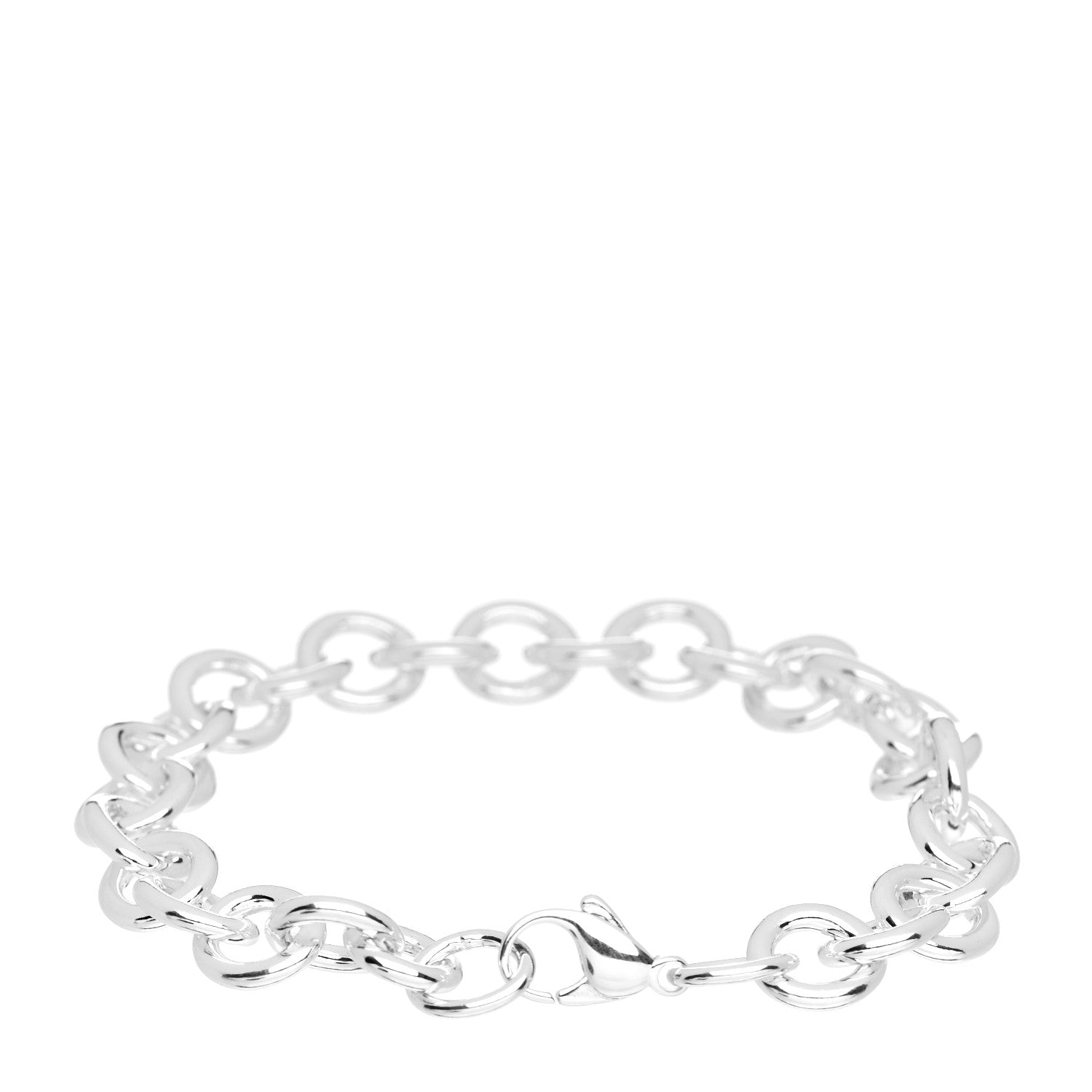 Tiffany Sterling Silver Round Chain Link Bracelet 2 of 4