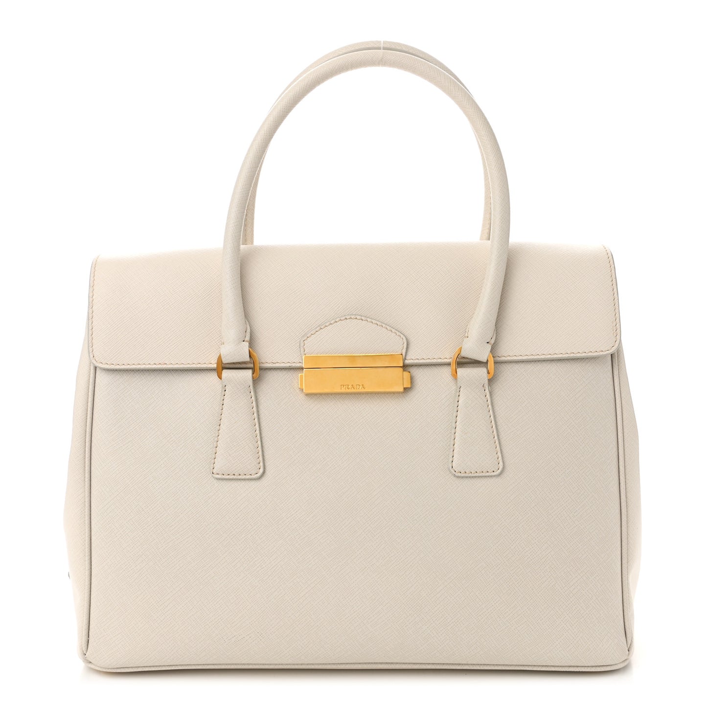 Saffiano Lux Pattina Tote Talco