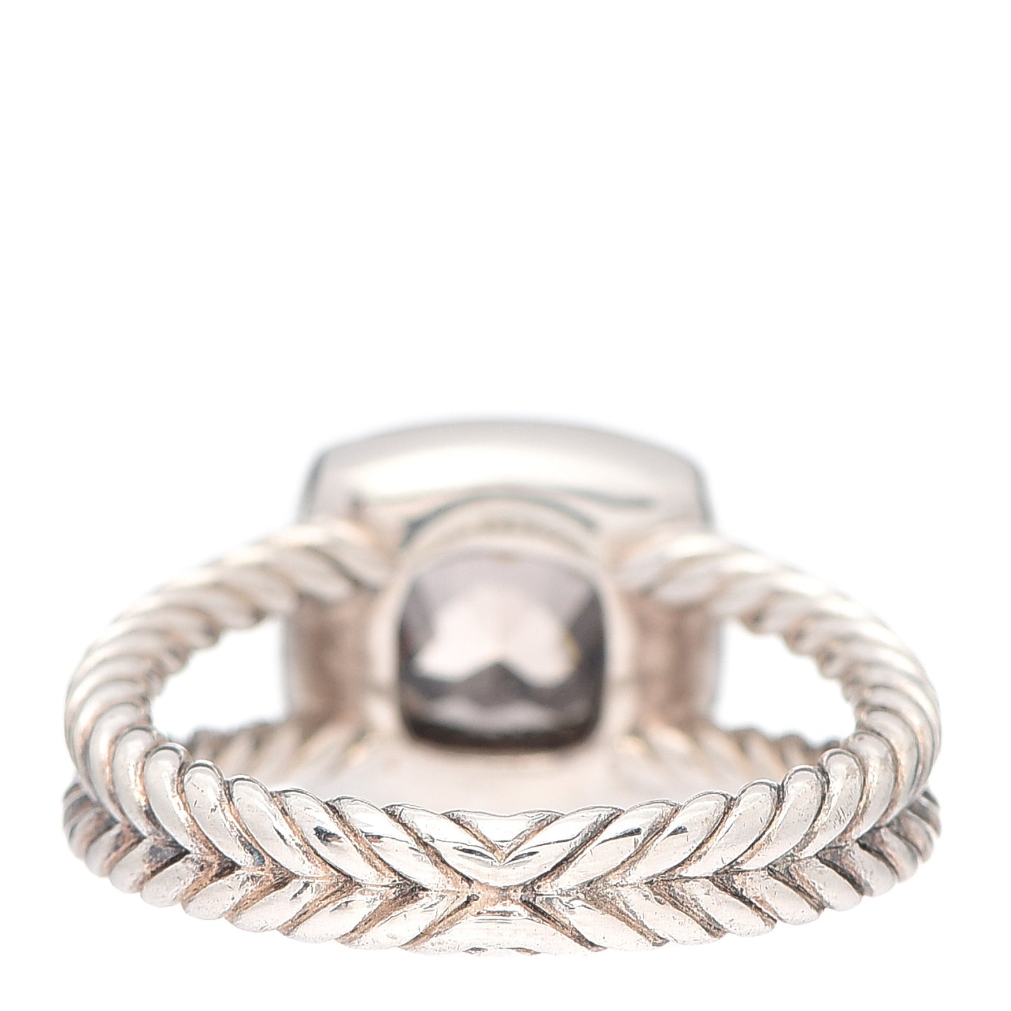 Sterling Silver Diamond Morganite 7mm Petite Albion Ring 54 7