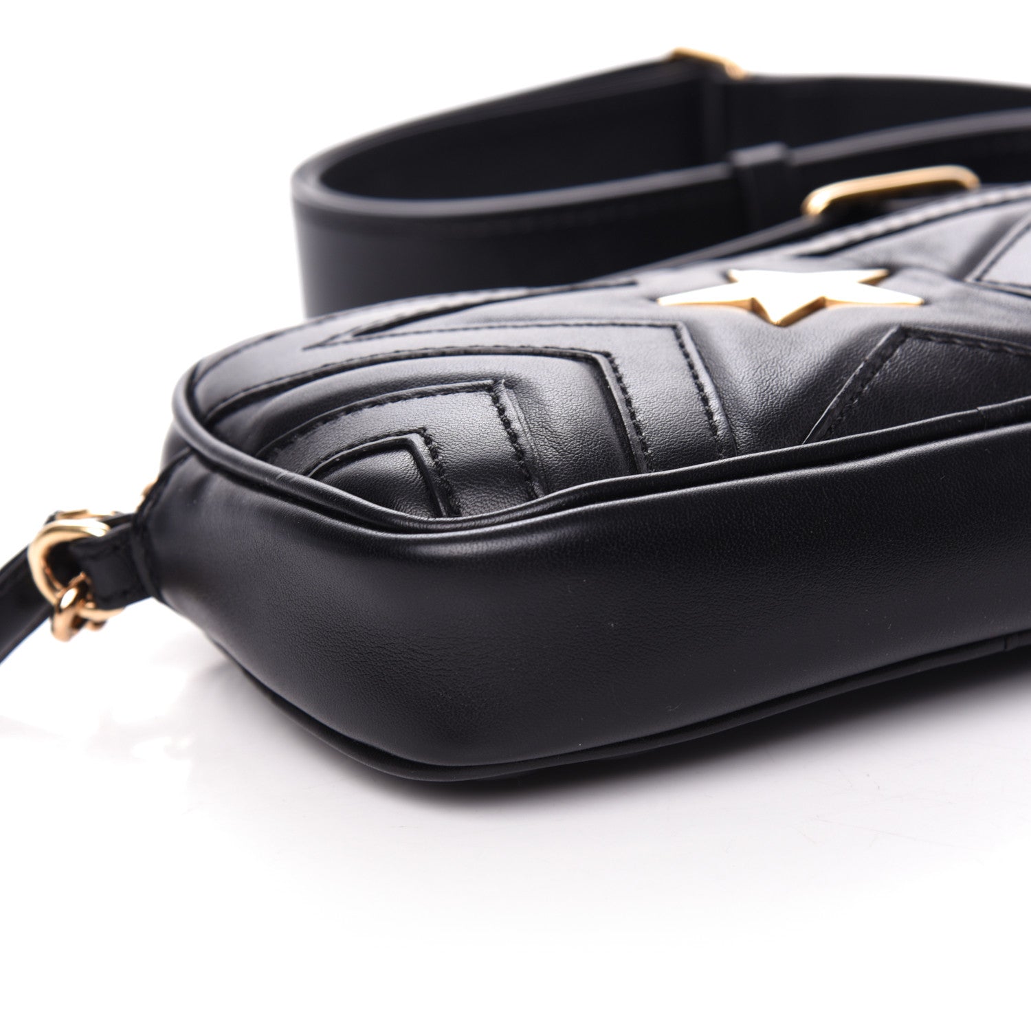 Stella McCartney Eco Alter Nappa Star Patch Belt Bag Black 7 of 8
