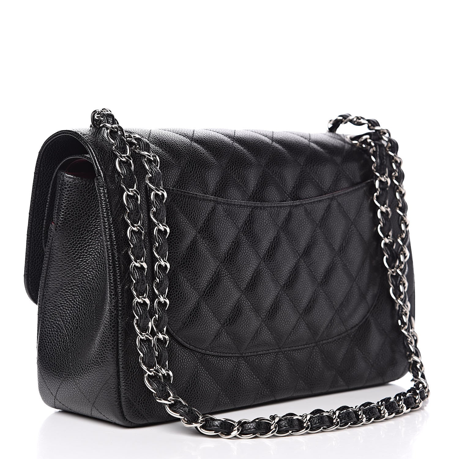 Chanel Caviar Quilted Jumbo Double Flap Black 3 of 10
