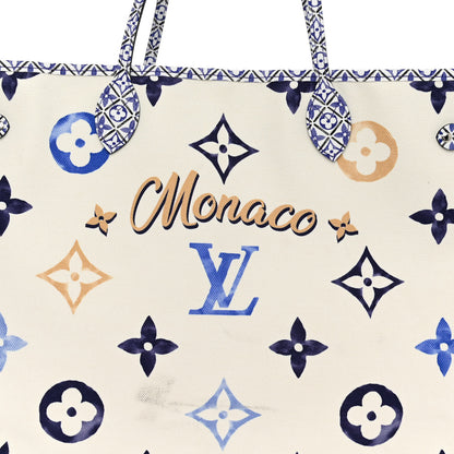 Louis Vuitton Monogram Canvas By The Pool Monaco 2.0 Neverfull GM Set Blue 8 of 12