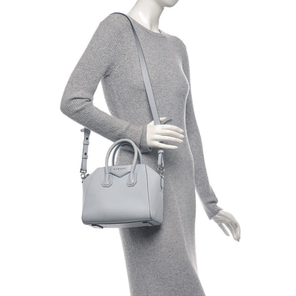 Givenchy Sugar Goatskin Mini Antigona Baby Blue 2 of 11