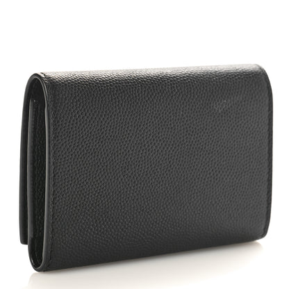 Saint Laurent Grain De Poudre Key Holder Wallet Black 3 of 8