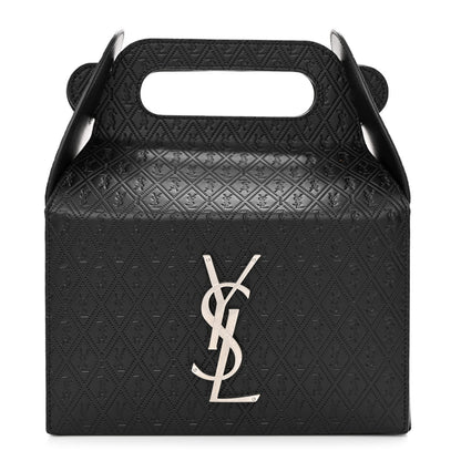 Saint Laurent Calfskin Monogram Take Away Box Black 1 of 10