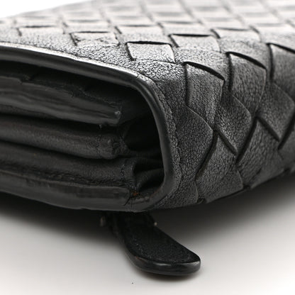 Bottega Veneta Nappa Intrecciato Continental Flap Wallet Ferro Gray 11 of 12