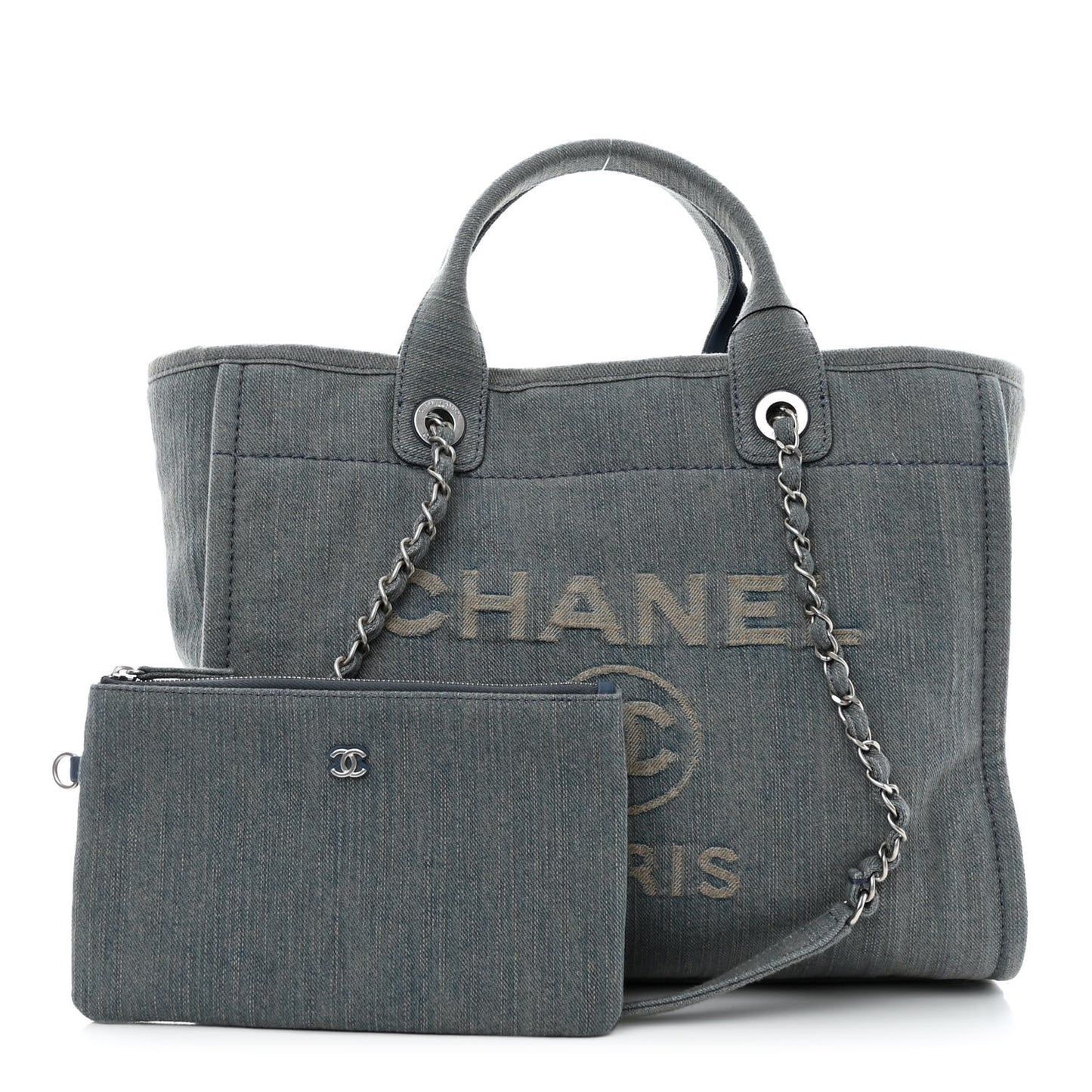 Denim Small Deauville Tote Light Blue