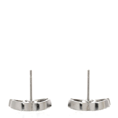 Chanel Ruthenium Crystal CC Stud Earrings 3 of 5