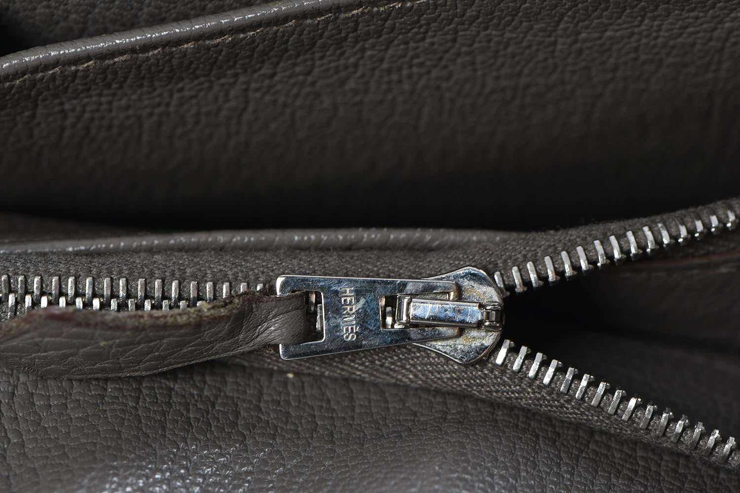 Hermes Taurillon Clemence Jypsiere 37 Etain 9 of 28