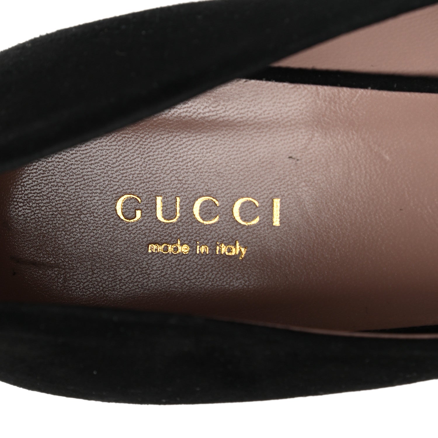 Gucci Kid Scamosciato Horsebit Fringe 50mm Loafer Pumps 39 Black 7 of 9