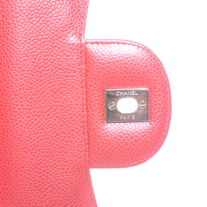 Chanel Caviar Jumbo Single Flap Red 6 of 8